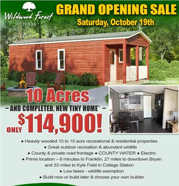 Wildwood Forest Franklin, Texas Grand Opening